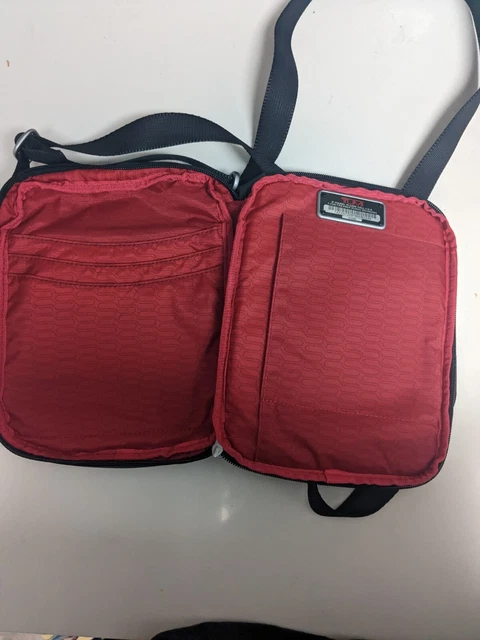 Tumi 5133D Black red Crossbody Shoulder Bag used 3