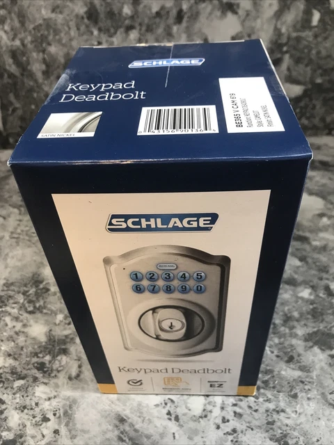 Nuevo Teclado Camelot Schlage BE365VCAM619 - níquel satinado