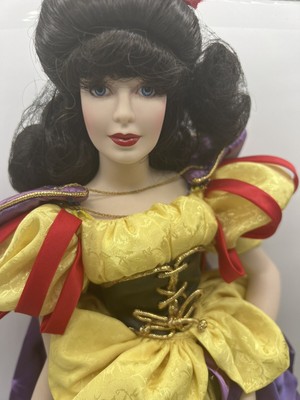 Snow White Doll 1988 Franklin Mint Heirloom 19 IN Porcelain Fairy Tale Princess