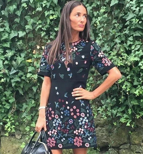 ZARA BLACK FLORAL Embroidered Mini Dress sz S Small Bloggers Folk Boho 70's  BNWT 42.29 - PicClick UK