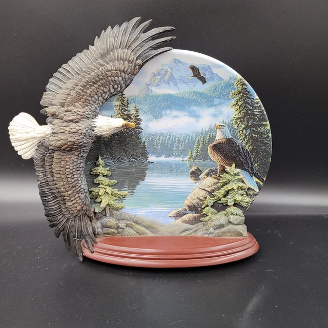 Soaring Majesty Emperors of the Summit by Mittelstadt Bradford Exchange Plate