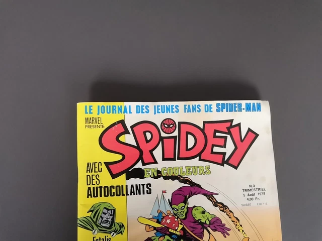 Rare Spidey N°3 dub5 août 1979 édition lug en Très bon état 2