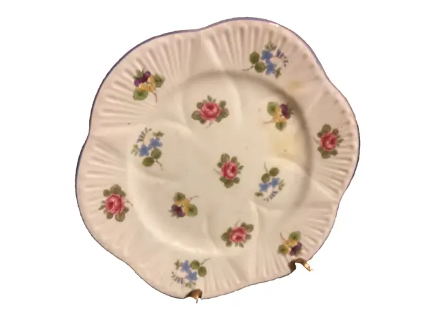 Vintage Shelley Fine Bone China Rose Pansy Forget-Me-Not Bread & Butter Plate