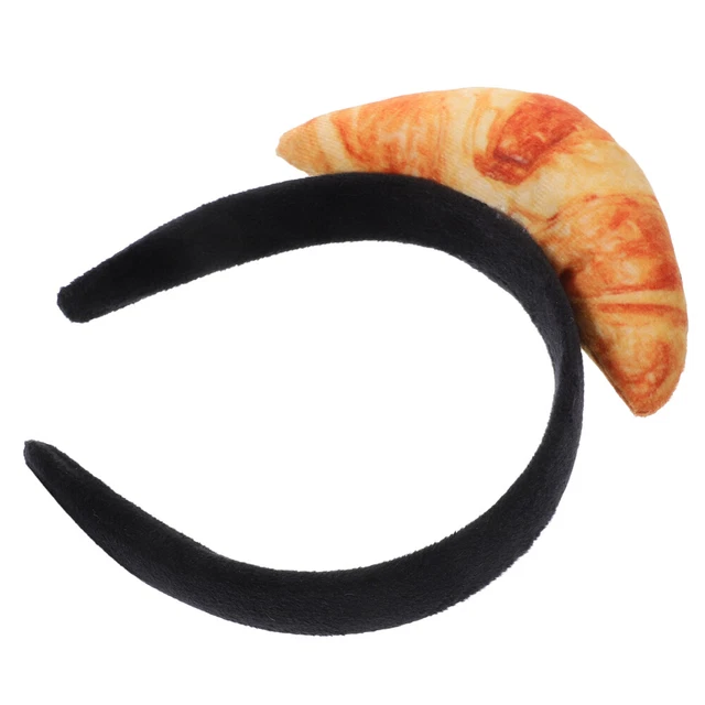 COSTUME HEADBANDS SIMULATION Food Headdress White Croissant £5.88