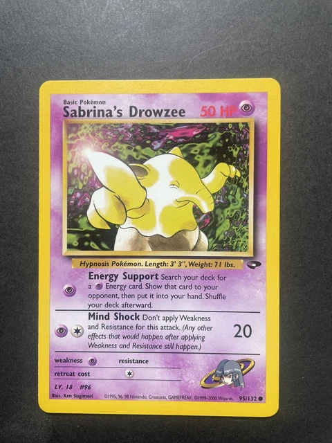 POKEMON CARD WOTC: Sabrina's Drowzee 95/132 - Gym Challenge NM EUR 2,31 ...