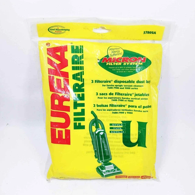 Vintage Eureka Vacuum Bag 57802A Filter Aire (b6)