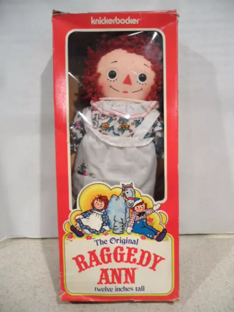 Rare Knickerbocker Raggedy Ann Doll 1976 New In Box #0001 Johnny Gruelle Design