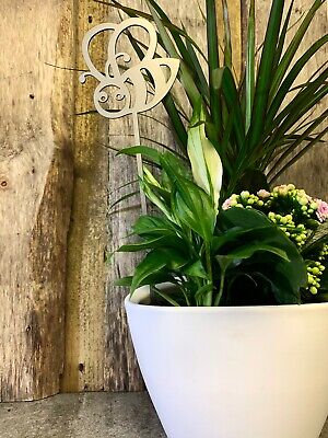 Bumble Bee Plant Pot Stake Planter Garden Steel Spike Decor Gift