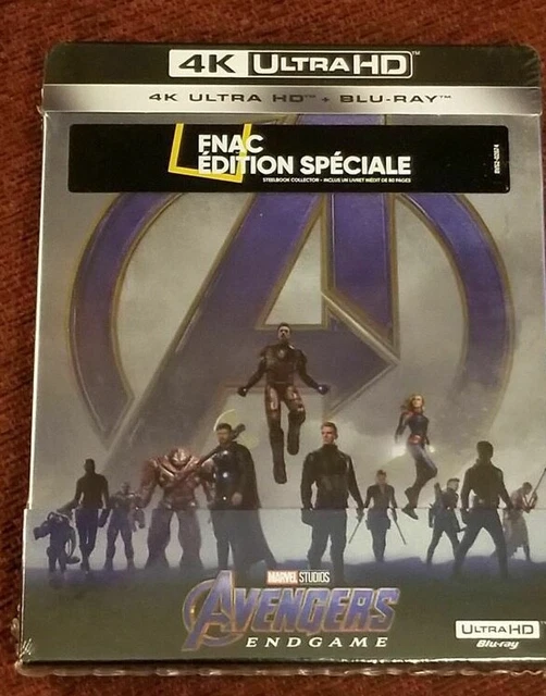 Avengers endgame Marvel bluray et blu-ray 4k steelbook livret collector bonus
