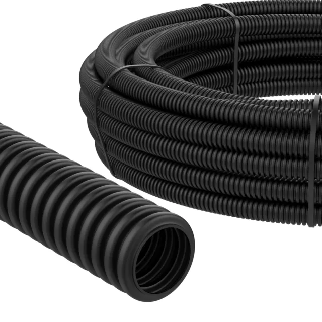 5-50m Tubo Ondulado Ø 22 Exterior 25 Cable Protección Martas M25 Pp No Ranurado