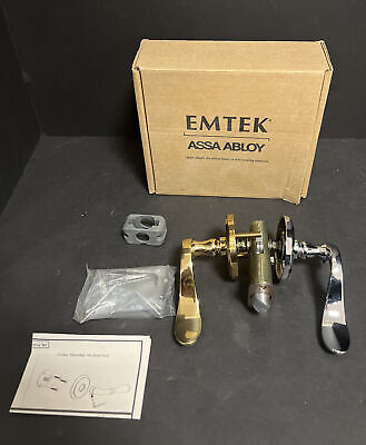 Emtek Assa Abloy B200 Cortina Polished Brass Chrome US3 US26 Door Levers Handles