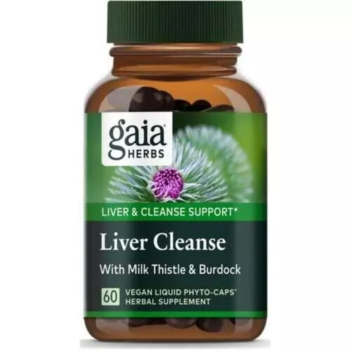 Gaia Herbs Liver Cleanse 60 Vegan Caps NO BOX