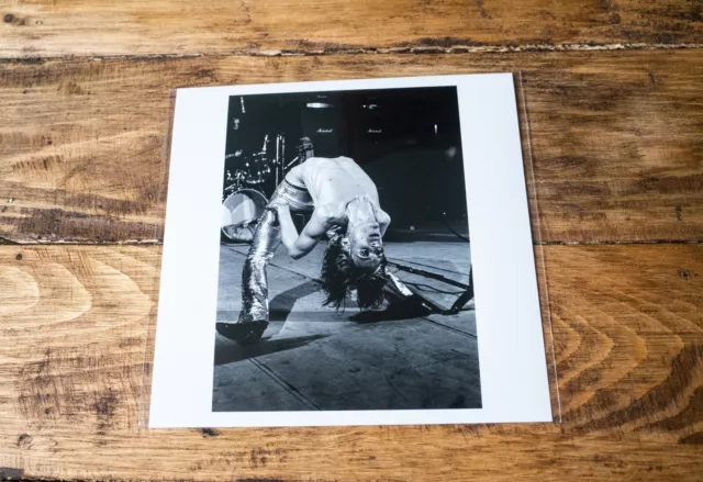 Mick Rock signiertes Foto Iggy Pop La Scala London 1972 Magnum 6 x 6 quadratischer Druck