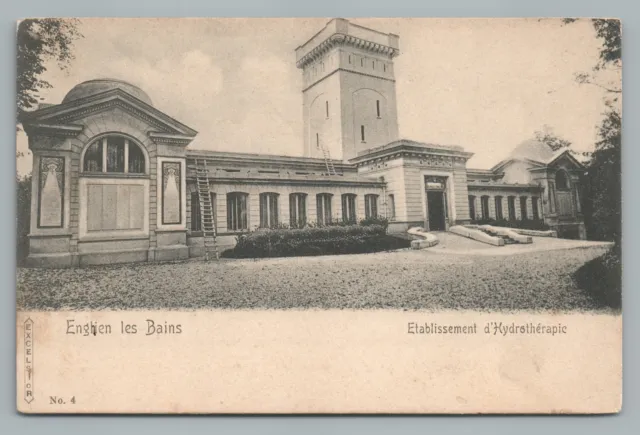 Enghien-les-Bains—Hydrotherapy Bath House—Antique CPA Paris Postcard 1910s