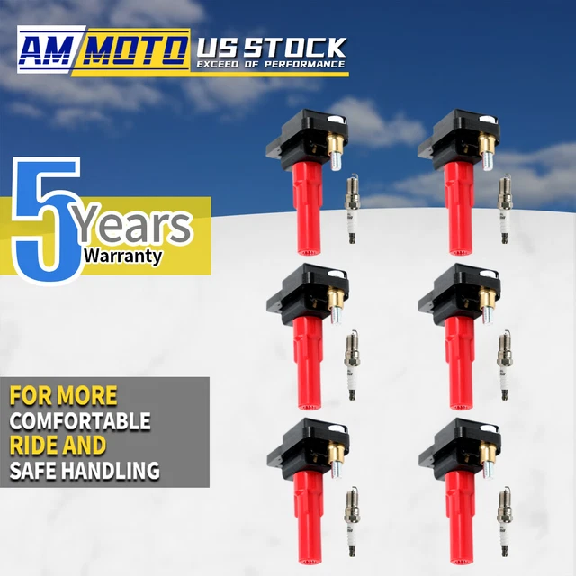 Ignition Coil & Denso Spark Plug Kit For Subaru Tribeca Outback Legacy 3.0L – UF287