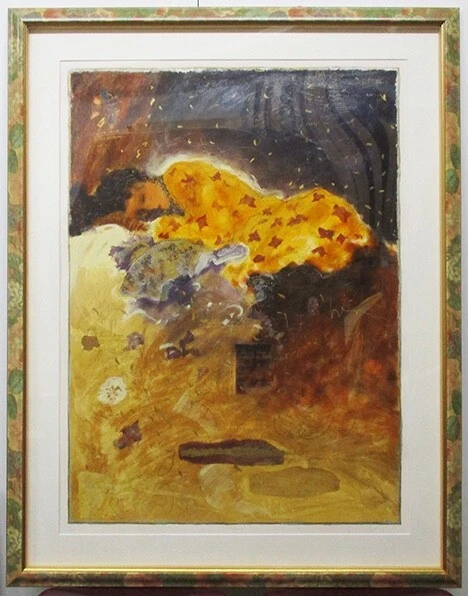 Roy Fairchild "longing" Silkscreen Painting signed limited 9/385 Roy Fairchild "longing" Silkscreen Painting signed limited 9/385