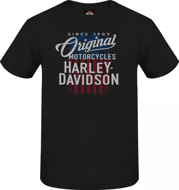 Harley-Davidson T-Shirt Original Flag schwarz