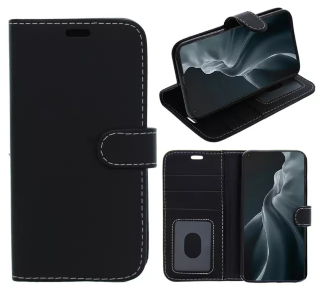 Pour Redmi Note 13 Pro Étui Housse Clapet Portefeuille Folio Carte Cuir PU Gel