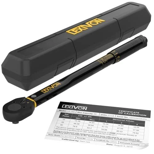 Llave de torsión Drive Click 3/8 pulgadas 10-80 pies-lb/13,6 ~ 108,5 Nm LX-182