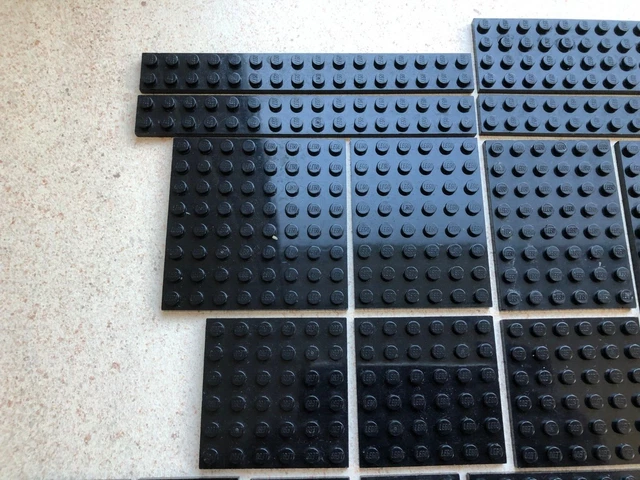 Lego: Lot de 25 Plaques Noirs Classiques et de toute dimension. 2