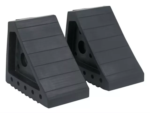 Sealey Rubber Wheel Chocks - Pair WC01