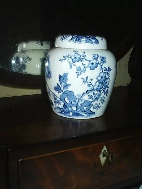 Floris Of London Blue/White Floral Lidded Ginger Jar