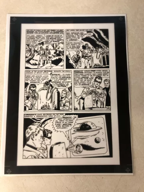 World's Finest #158 Acetate Art 1966 Curt Swan Kandor Robin Superman Brainiac
