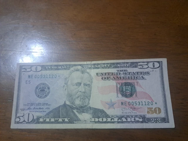 2013 50 Dollar Star Note