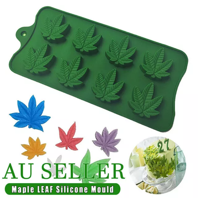 8 Maple Leaf Silicone Mold Baking Moulds For Mousse Cake Fondant Chocolate Candy