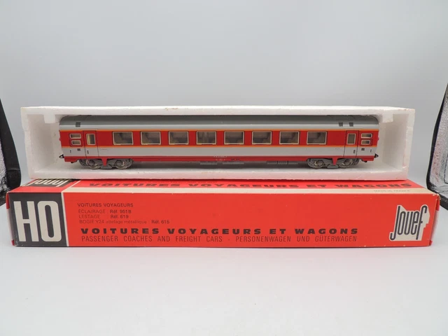 3 Wagons Voyageurs SMCF – Réf 486/485 – Échelle HO – Occasion Très Bon état