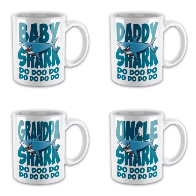 Shark Do Doo Do Funny Novelty Gift Mug - Blue