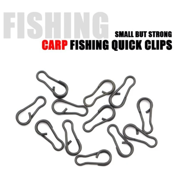 Pivot à Pression Pêche Fermoir 10Pcs Carpe Changement Rapide Pinces Tout Neuf