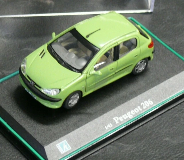 1/43ÈME PEUGEOT : 206 BERLINE 5 PORTES VERTE - NEUVE EN BOITE - HONGWELL EUR 19,95 - FR