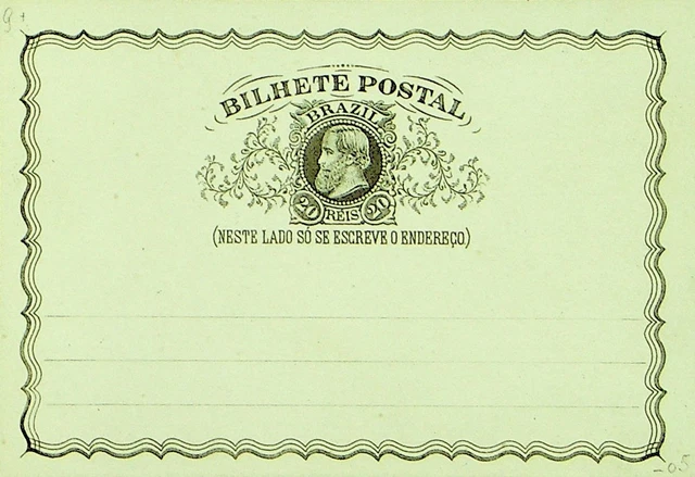 Sephil Brazil 20 Reis Fein Ungebraucht Postal Card