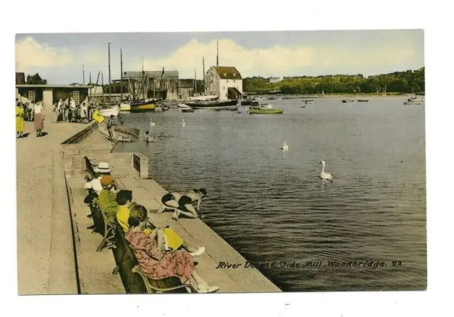 Woodbridge, River Deben And Tide Mill, Suffolk, Postcard.
