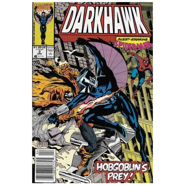 Darkhawk (1991 series) #2 Newsstand in NM minus condition. Marvel comics [h/