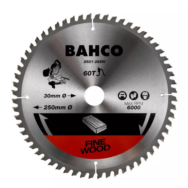 Bahco 235mm X 60t Fine Cutting - TCT Saw Blade - 8501 2