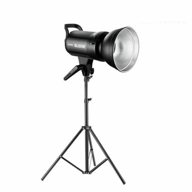 Godox SL-60W 5600K Studio LED Video Light Bowens Mount + Remote + 2m Light Stand