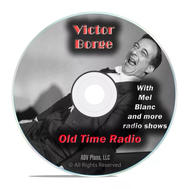 Victor Borge, 672 Old Time Radio Shows, Sitcom, Comedy, Music, Variety DVD G67