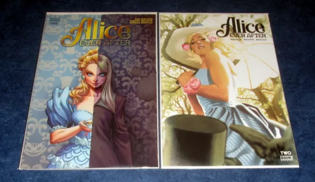 ALICE EVER AFTER #1 & #2 FOC variant set ADAM HUGHES J SCOTT CAMPBELL BOOM NM