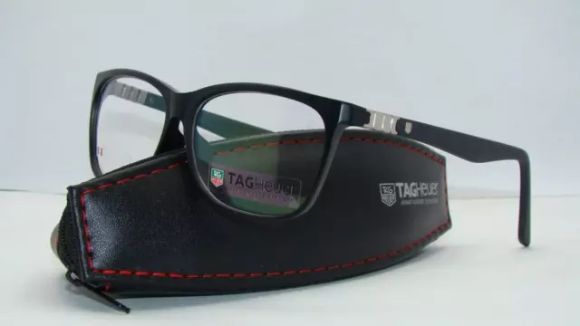 TAG HEUER LEGEND TH 9354 001 Matt Black Brille Glasses Eyeglasses Frames Size 55