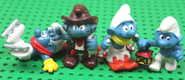 Bully® Schleich®  4 verschiedene Schlümpfe Puffi Pitufo Schtroumpf Smurf™