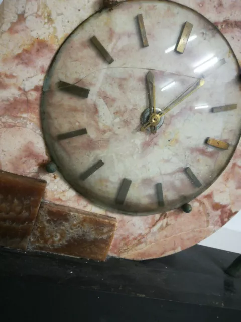 ART DECO Art Nouveau Watch Marble 20s 30s Belgium French Clock True Vintage 2