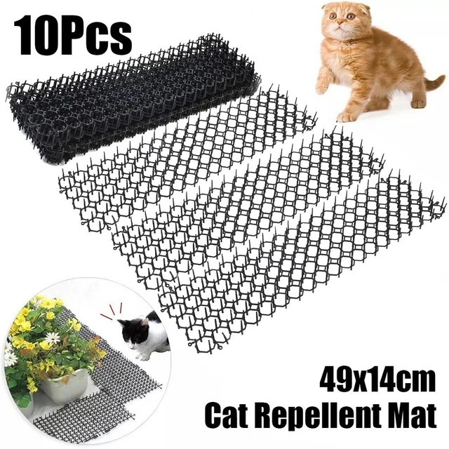 10 tapis anti-chat anti-chat/parasitaire dissuasif jardin répulsif effrayant an