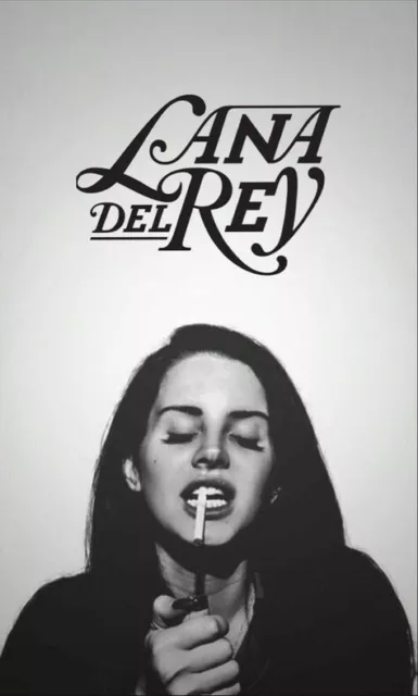 Poster da parete laminato Lana Del Rey Art taglia A4 con cornice
