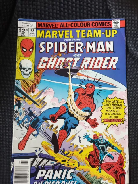 Marvel Team Up.# 58. 1St Series. Spider-Man & Ghost Rider. June 1977