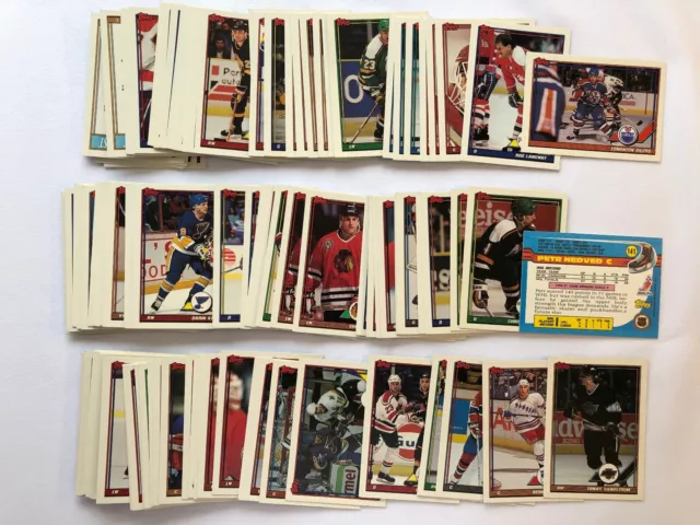 NHL 1991-92 Topps Ice Hockey base carte collezionabili set carte singole 1991 201-400