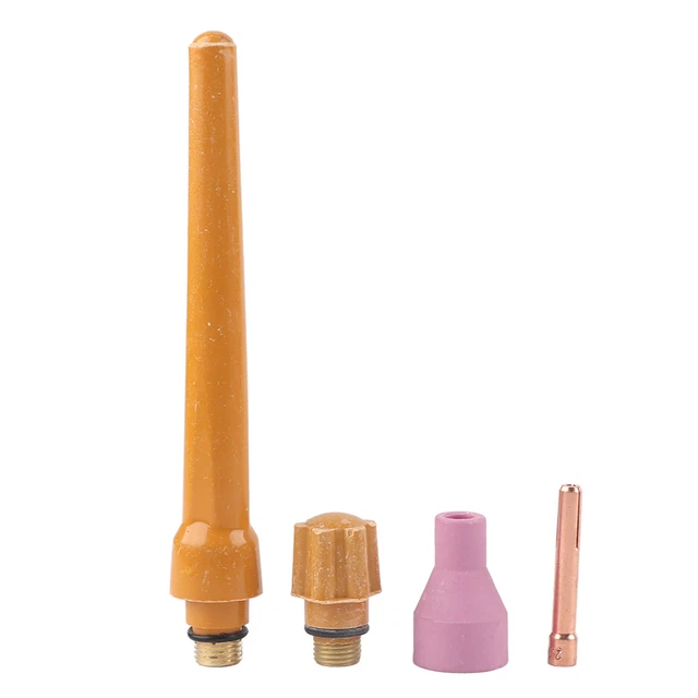 20 pz TIG Torcia per Saldatura Ugello in Ceramica Colletto Cappello Posteriore Lungo e Corto 2,0 mm Colletto