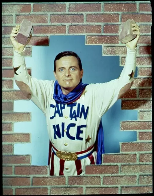 BR73-25 "CAPTAIN NICE" TV SHOW Vintage 35mm Film Slide WILLIAM DANIELS 1967