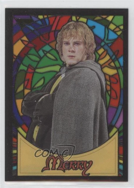 2006 Topps Lord of the Rings Evolution Stained Glass Merry #S8 10a3